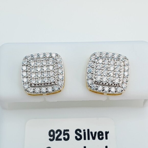 "925 Sterling Silver Cubic Zirconia Earrings, U19254802 - Picture 1 of 11